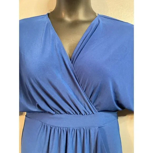 PaperDoll royal blue short sleeve dress - Picture 6 of 6